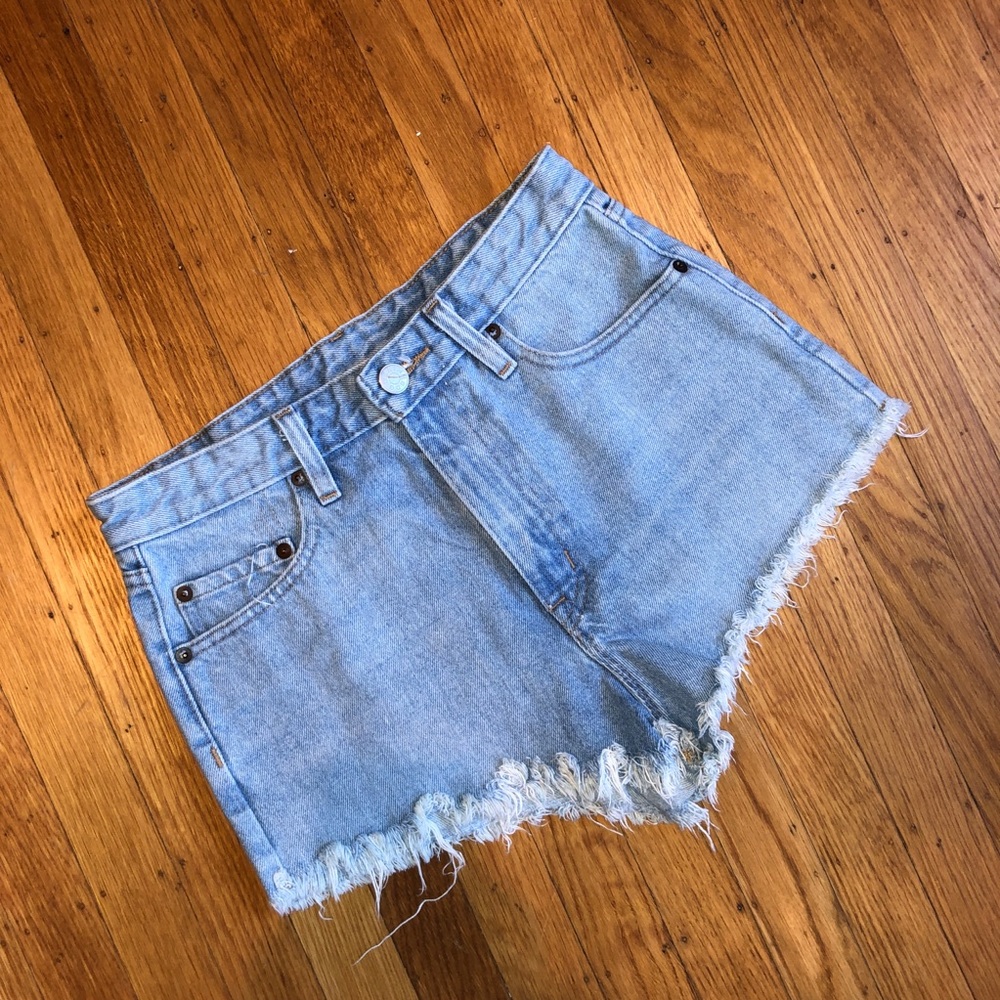 BDG Shorts | Cheeky High Rise | Light Blue Denim